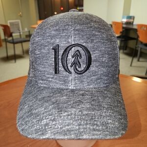 tentree EmbroiderLogo Thicket Hi Rise Heathered Gray FlexFit Hat Cap L/XL